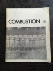 Combustion, edited by Souster, ran from 1957 to 1960, with this final issue (number 15) published in early 1966 as a shared number with Victor Coleman's Island Magazine (number 6).