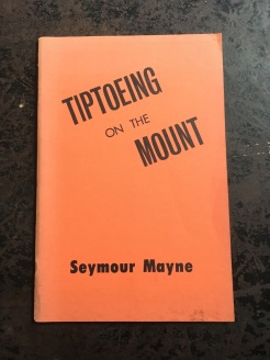 Published in the McGill Poetry Series, Number 9 (1965).